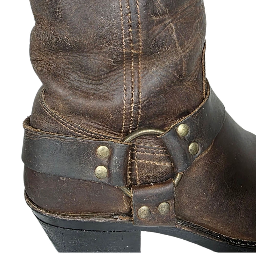 Frye Brown Leather Women's Boots - Picture 10 of 14